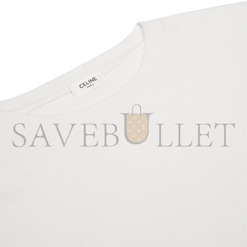 CELINE TRIOMPHE LOOSE T-SHIRT IN COTTON JERSEY 2X04I671Q.01OB